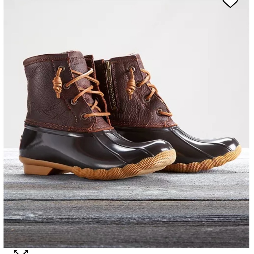 Sperry Brown Saltwater Duck Boots Winter 9